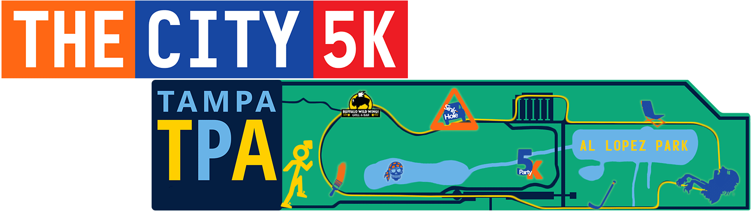 The City 5K Tampa Event Map