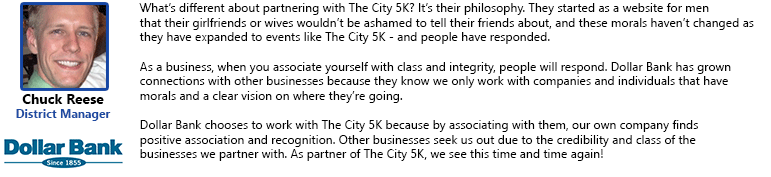 The City 5K Sponsor - Dollar Bank